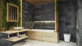 Dviejų mygtukų vandens nuleidimo mygtukas SAT pro mechaninis nuleidimas, matinės juodos spalvos