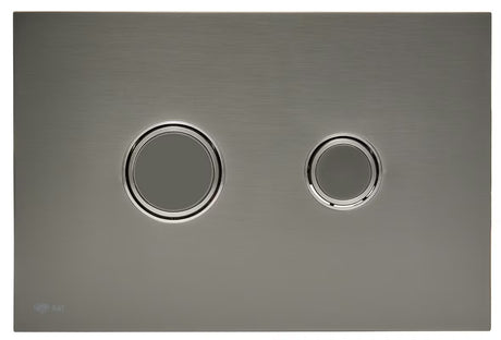 Vandens nuleidimo Mygtukas SAT gun metal matinės spalvos, iš nerūdijančio plieno su PVD danga ir Anti-fingerprint paviršiumi.