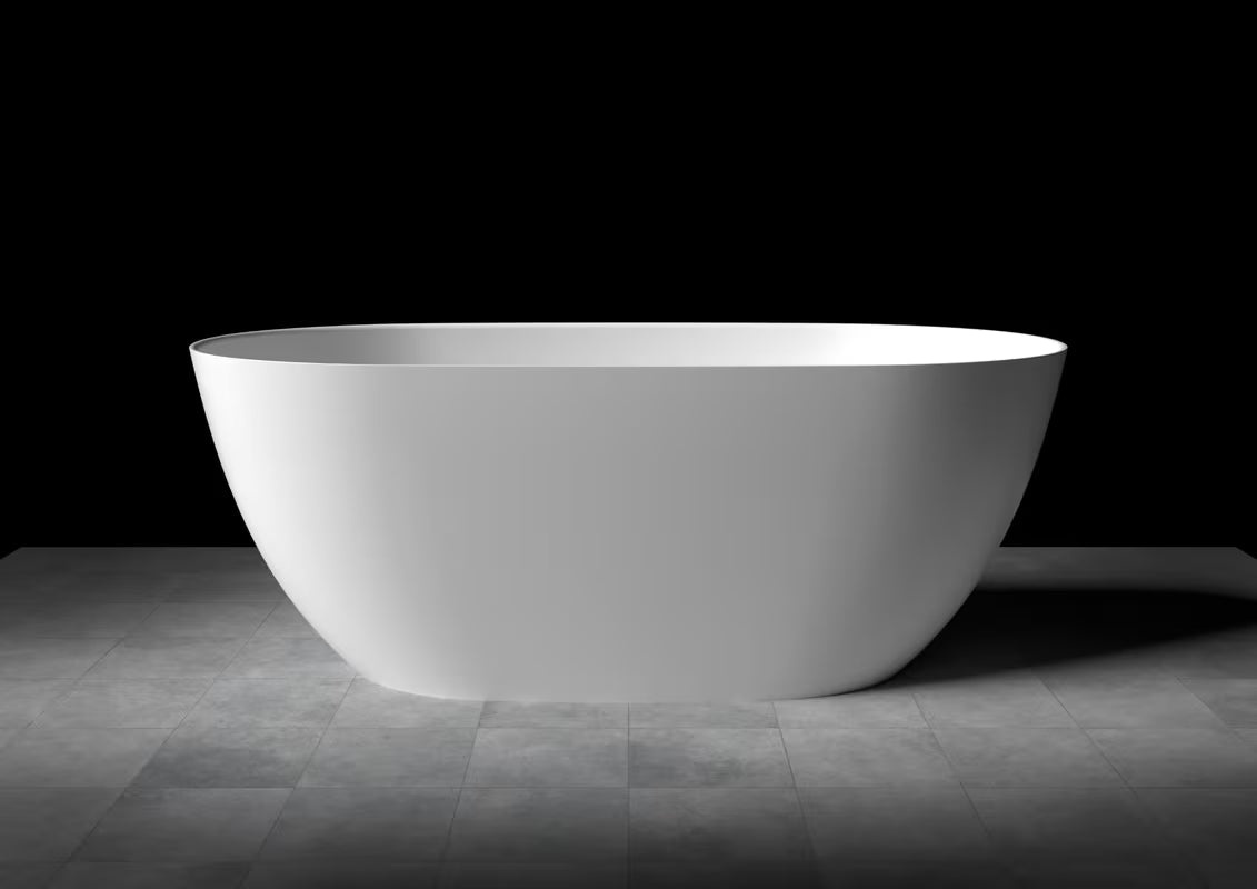 Laisvai pastatoma vonia SAT iš lieto marmuro, 160x74 cm, kairinis ir dešininis variantas