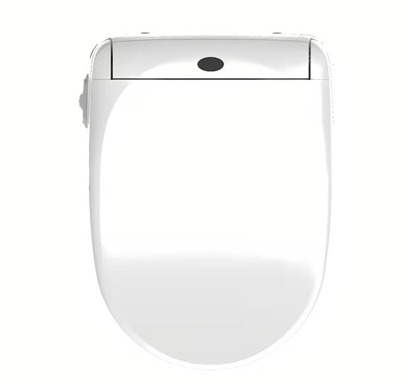 Baltas bidė dangtis SAT su nuotoliniu valdymu, šildymu ir šilto oro džiovinimo funkcija.