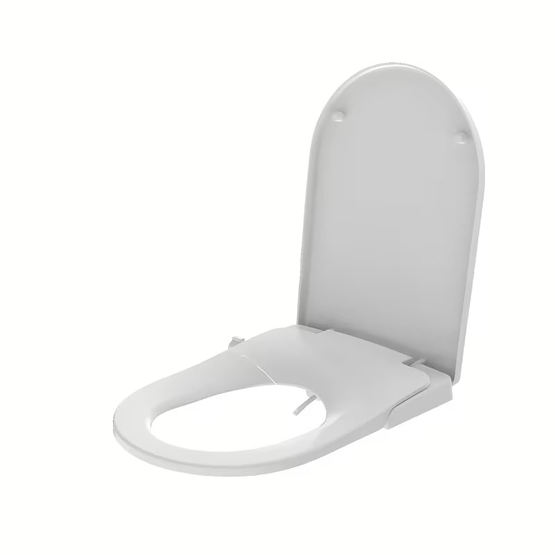 Baltas bidė dangtis KLOZETO dangtis SAT Easy su softclose ir valdymo ratuku pro galiniam bei moteriškam apiplovimui.