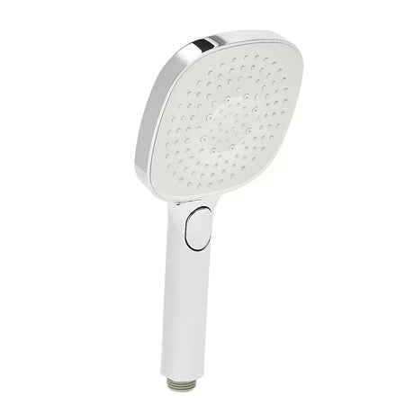 Rankinis dušo galvutė SAT baltos ir chromo spalvos, 12 cm skersmens, su „EasyClick“ mygtuku ir 3 srovėmis.