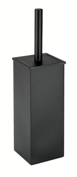 Laisvai pastatomas juoda WC šepetys SAT minimalistinio dizaino su silikoniniu šepečiu
