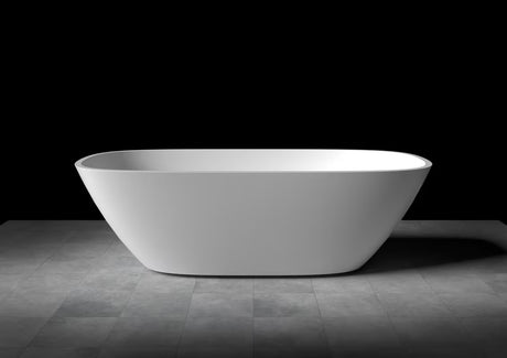 Laisvai pastatoma vonia SAT iš lieto marmuro, 160x75 cm, su kairine ir dešinine montavimo galimybe
