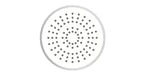 Dušo sistema SAT Chrome su termostatiniu maišytuvu su viršutiniu ir rankiniu dušu bei stikline lentynėle, chromo / baltos spalvos.