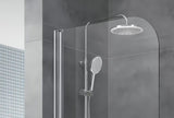 Vonios sienelė SAT Chrome 150x70 cm su varstoma sienele ir chromo profiliu