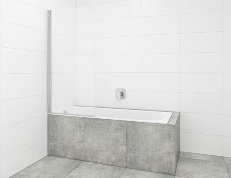 Vonios sienelė SAT Chrome 150x70 cm su varstoma sienele ir chromo profiliu