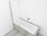 Vonios sienelė SAT Chrome 150x70 cm su varstoma sienele ir chromo profiliu