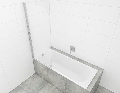 Vonios sienelė SAT Chrome 150x70 cm su varstoma sienele ir chromo profiliu