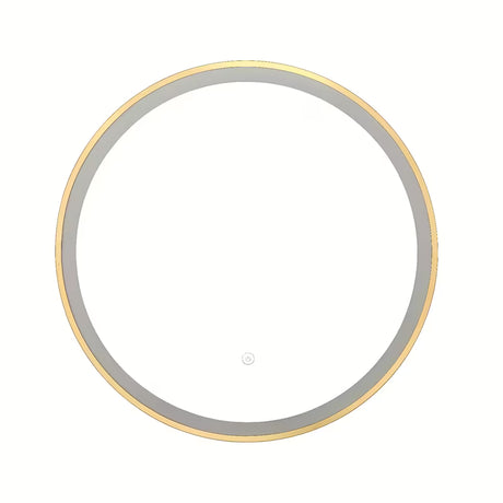 Apvalus LED veidrodis SAT aukso spalvos, 60 cm skersmens, su jutikliu ir su IP44 apsaugos klase.