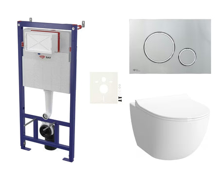 Pakabinami WC komplektas vitra Sento su paslėptu bakeliu ir sėdyne pro montuoti į lengvas pertvaras arba priešsieninę konstrukciją.