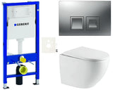 Pakabinami WC komplektas SAT Fusion pro potinkinei instaliacijai su sūkuriniu nuplovimu ir sėdyne softclose
