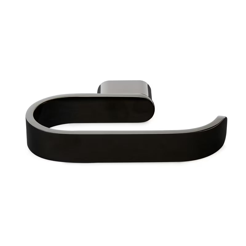 Sieninis tualetinio popieriaus laikiklis SAT Simply R PVD gun metal spalvos, elegantiško dizaino.