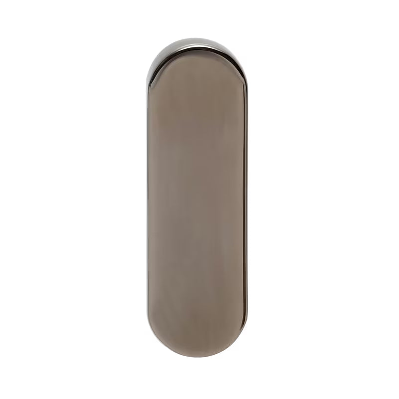 Sieninis kabliukas SAT Simply R PVD, spalva gun metal, elegantiško apvalių formų dizaino