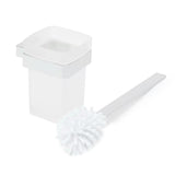 Sieninė WC šepetys SAT Simply S, chromo spalvos, su matiniu stiklu