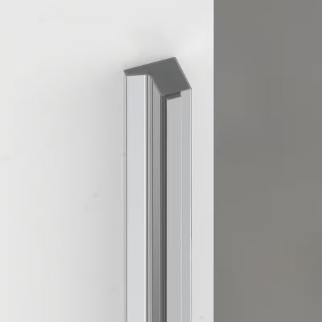 Berėmės dušo durys SAT TGD New nišai 100 cm, blizgus chromas, skaidrus stiklas