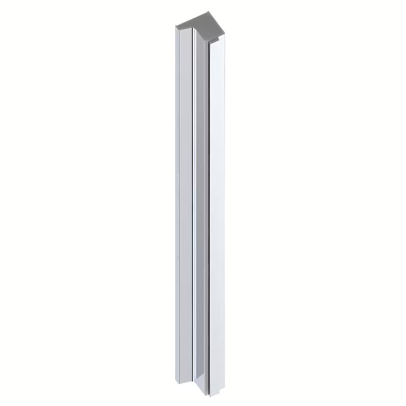 Dušo durys nišai SAT TGD New 120 cm, blizgaus chromo spalvos, su skaidriu stiklu ir Easyclean danga.