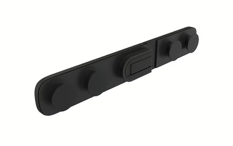 Dušo durys SAT Tgd New nišai 90 cm, matinės juodos spalvos, su skaidriu stiklu