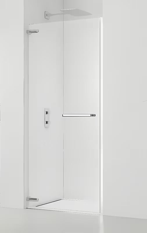 Berėmis dušo durys SAT TGD New nišai 100 cm, blizgaus chromo spalvos, su skaidriu stiklu