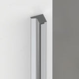 Berėmis dušo durys SAT TGD New nišai 100 cm, blizgaus chromo spalvos, su skaidriu stiklu