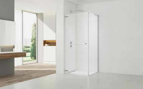 Stačiakampis berėmis dušo kabina SAT TGD New 100x90 cm, blizgus chromas, skaidrus stiklas