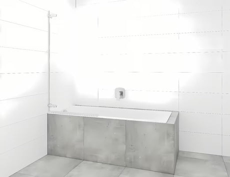 Vonios sienelė SAT Tgd New 150x80 cm su skaidriu stiklu ir blizgaus chromo profiliu