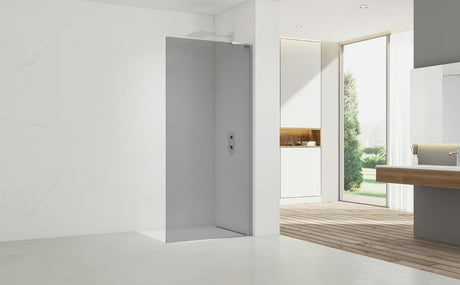 SAT Walk-in walk in Dušo-Sienelė 100 cm su dūminiu stiklu ir chromuotais profiliais