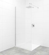 Walk-in dušo sienelė SAT Walk-in su skaidriu stiklu ir chromuotu profiliu