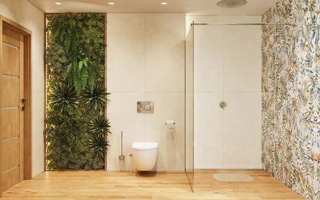 Walk-in dušo sienelė SAT Walk-in su skaidriu stiklu ir chromuotu profiliu