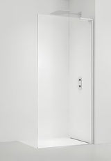 SAT Walk-in walk in Dušo-Sienelė 100 cm, baltos spalvos, su skaidriu grūdintu stiklu