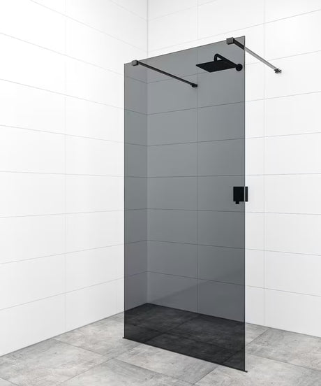 SAT Walk-in walk in Dušo-Sienelė 110 cm, juodos spalvos, berėmis dizainas