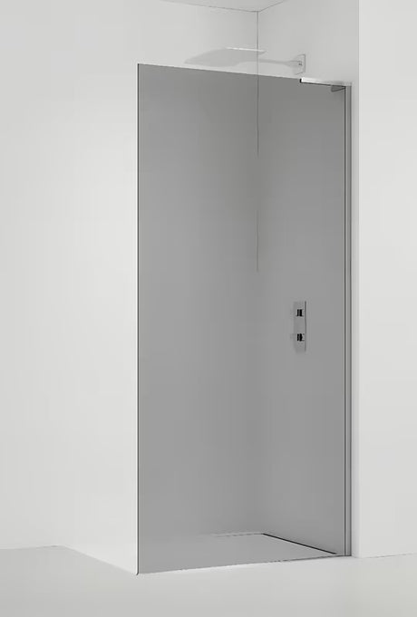 Stacionari dušo sienelė SAT Walk-in 110 cm, chromo spalvos, su skaidriu stiklu ir EasyClean danga.