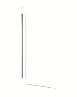 SAT Walk-in walk in Dušo-Sienelė 110 cm su skaidriu stiklu ir chromuotais profiliais