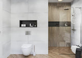Walk-in dušo sienelė SAT Walk-in 120 cm, chromo spalvos, su skaidriu stiklu ir berėmiu dizainu
