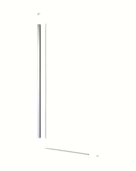 Walk-in dušo sienelė SAT Walk-in 140 cm, su skaidriu stiklu ir chromo profiliu