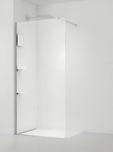 Walk-in dušo sienelė SAT Walk-in su 8 mm skaidriu stiklu ir chromuotu profiliu