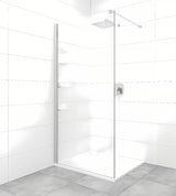 Walk-in dušo sienelė SAT Walk-in su 8 mm skaidriu stiklu ir chromuotu profiliu