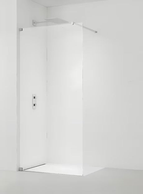 Dušo sienelė SAT Walk-in 60x200 cm, blizgaus chromo, su skaidriu stiklu ir EasyClean danga.