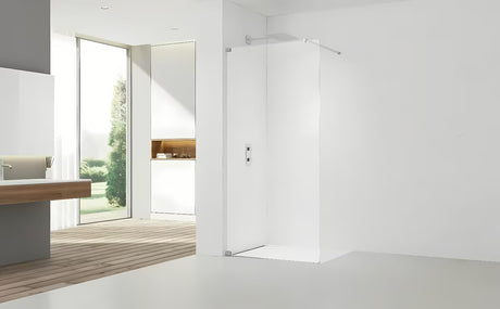 Dušo sienelė SAT Walk-in 60x200 cm, blizgaus chromo, su skaidriu stiklu ir EasyClean danga.