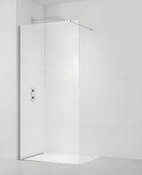 Dušo sienelė SAT Walk-in 60x200 cm su skaidriu stiklu ir blizgaus chromo profiliais.