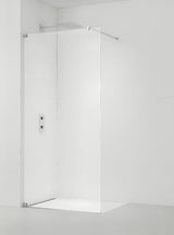 Walk in dušo-sienelė SAT Walk-in 70 cm, su skaidriu stiklu be dekoro ir blizgaus chromo profiliais.