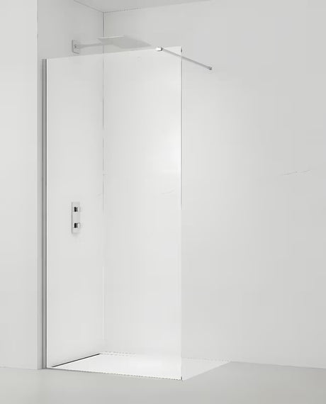 Dušo sienelė SAT Walk-In 70 cm, su skaidriu stiklu ir blizgaus chromo profiliais