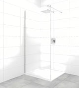 Dušo sienelė SAT Walk-In 70 cm, su skaidriu stiklu ir blizgaus chromo profiliais