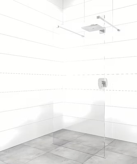 Dušo sienelė SAT Walk-in 70x200 cm su skaidriu stiklu, Easy Clean danga ir blizgiu chromo profiliu.