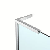 Walk-in dušo sienelė SAT Walk-in 70 cm, chromo spalvos, su skaidriu grūdintu stiklu ir EasyClean danga