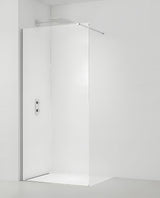 SAT Walk-in walk in Dušo-Sienelė 80 cm chromo spalvos su skaidriu grūdintu stiklu