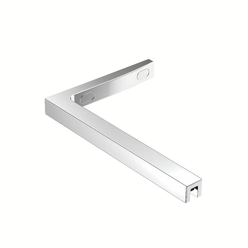 Walk-in dušo sienelė SAT Walk-in 90 cm chromo spalvos su skaidriu stiklu ir berėmiu dizainu.