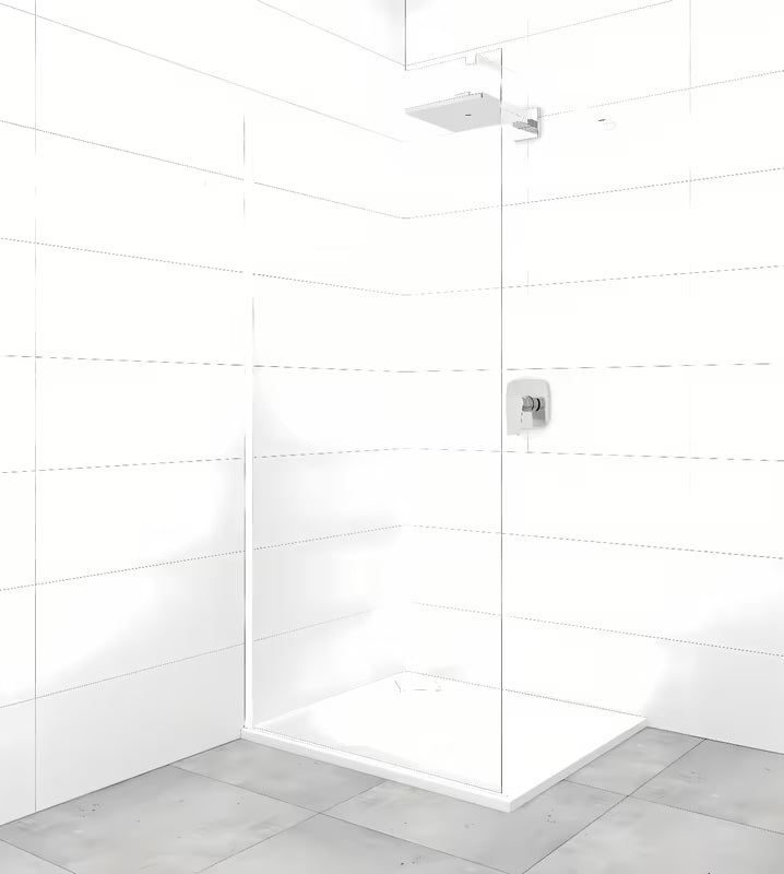 Baltas lankstinis tvirtinimo laikiklis pro dušo kabina SAT Walk-In