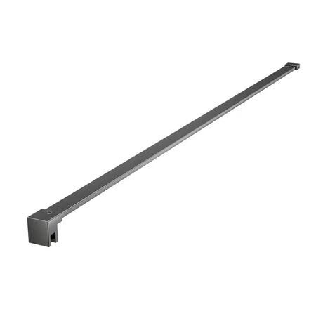 Tvirtinimo laikiklis SAT Walk-In su PVD dangos gun-metal spalvos paviršiumi pro walk-in dušo sienelei.