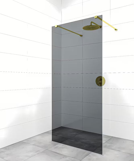 Tvirtinimo strypas dušo sienelei pro walk-in SAT Walk-In, apdaila PVD gun metal